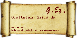 Glattstein Szilárda névjegykártya